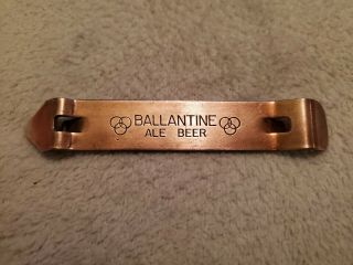 Vintage Ballantine Ale & Beer Bottle & Can Opener Rare Copper Coated Steel