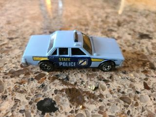 Rare 1983 Hot Wheels Crack Ups Crunch Chief Blue State Police Car Vintage