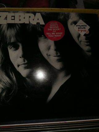 Zebra S/t Self Titled Vinyl Lp Atlantic 80054 1983 Nm/nm Rare Vintage Rock