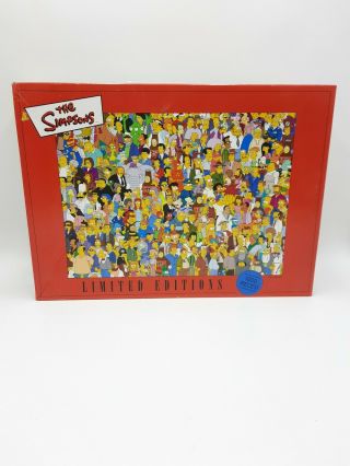 2001 The Simpsons Rare 1000 Piece Jigsaw Puzzle Limited Editions Complete