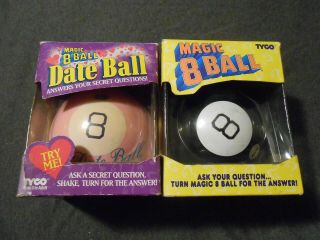Vintage Toys - Tyco Magic 8 - Ball / Magic Date Ball - Getting Both - Boxed - Rare