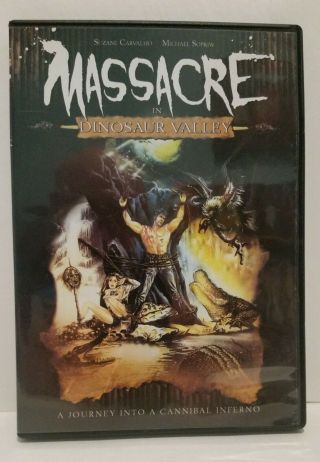 Massacre In Dinosaur Valley (dvd,  2004) Rare Oop Horror [used,  Vg] W/insert