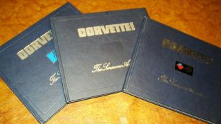 Corvette - The Sensuous American 3 Volumes 1953 - 1976 Rare Set Near Shape