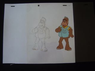 Alf Alien Life Form Animation Cel With Drawing Rare I