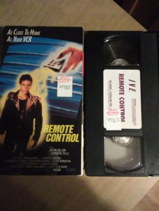 Remote Control Vhs 1987 Avid Rare Oop Cult Horror Kevin Dillon Htf