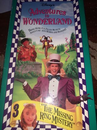 Disneys Adventures In Wonderland - Missing Ring Mystery (vhs,  1993) Rare Disney