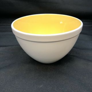 Rare - Martha Stewart Small White/yellow Mixing Bowl Thick Heavy 8”bowl