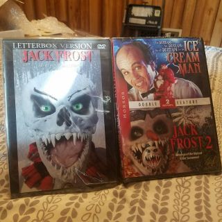 Jack Frost 1,  2,  Ice Cream Man Rare Htf Oop Horror Dvd 80/90s Gore Slashers