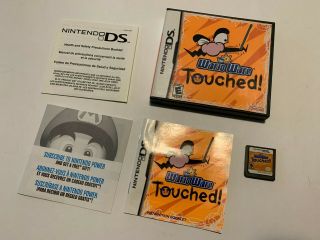 Nintendo Ds - Warioware Touched - Complete W/ All Parts Rare