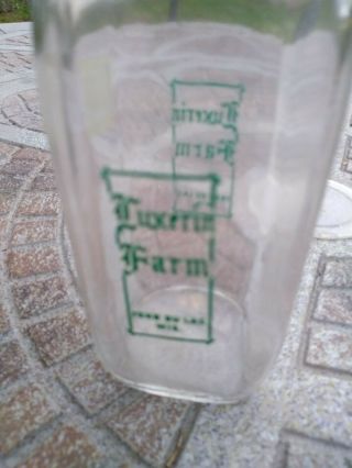 Antique Milk Bottle Farm Dairy - Fond Du Lac Wi With A Great Label 1948 Rare