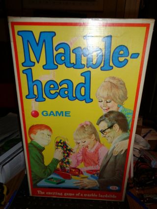 Vintage 1969 Marble Head Board Game Ideal Complete W/ Rare Inserts Complete