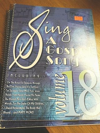 Sing A Gospel Song Vol 18 Vtg Rare Song Book Sheet Music