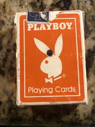 Playboy Casino Atlantic City Playing Cards Rare Orange 2