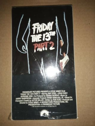 Friday The 13th Part 2 Vhs Rare Oop Horror
