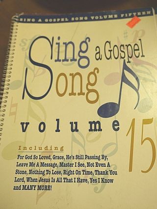 Sing A Gospel Song Vol 15 Vtg Rare Song Book Sheet Music