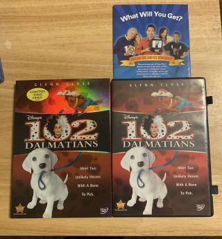 102 Dalmatians (dvd,  2008) Authentic Disney Us Release - Live Action - Rare Oop