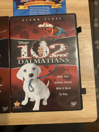 102 Dalmatians (DVD,  2008) Authentic Disney US Release - LIVE ACTION - RARE OOP 2