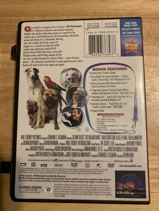 102 Dalmatians (DVD,  2008) Authentic Disney US Release - LIVE ACTION - RARE OOP 3