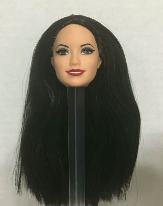 Barbie Life In The Dreamhouse Raquelle Rooted Eyelash Raven Hair Doll Head Rare