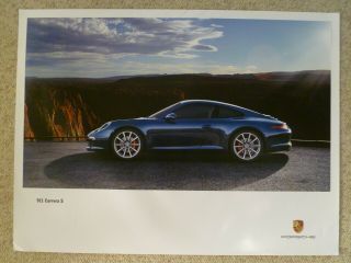 2011 Porsche 911 Carrera S Coupe Showroom Advertising Poster Rare Awesome L@@k