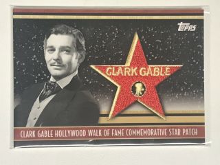 2011 Topps American Pie Hollywood Star Patch Clark Gable Hwfp - 39 18/50 Rare
