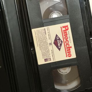 1985 Walt Disney Classics Pinocchio Black Diamond VHS Movie Rare Collectors 3