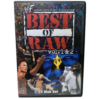 Wwf - Best Of Raw Vols.  1 & 2 (dvd,  2001) Rare Wwe Stone Cold The Rock