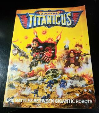 Games Workshop Warhammer 40k Epic Adeptus Titanicus Rulebook 1988 Rare & Oop