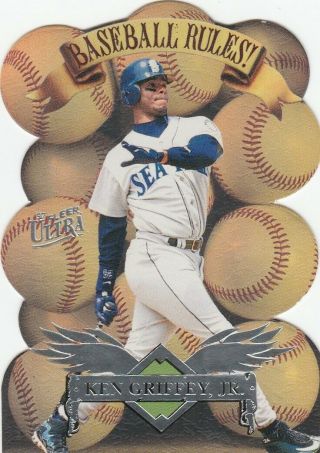 1997 Fleer Ultra: Ken Griffey Jr.  Die - Cut Baseball Rules Rare 2 Of 10