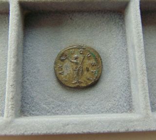 Very Rare Roman Empire Tacitus Silvered Pax Avgvsti Antoninianus 23mm/4,  1gr