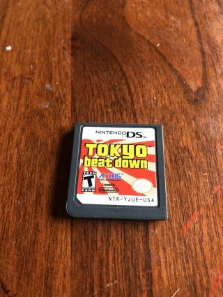 Tokyo Beat Down (nintendo Ds,  2009) Video Game Cartridge.  Rare Title.  Cart Only.