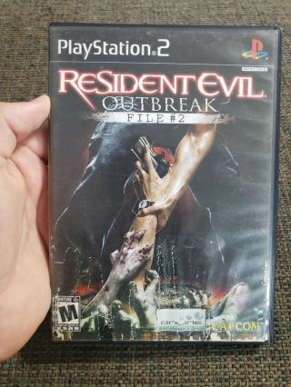 Resident Evil: Outbreak File 2 Ps2 Sony Playstation Complete Rare As - Is