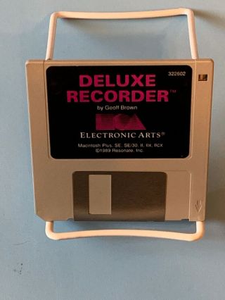 Deluxe Recorder Electronic Arts Apple Macintosh Rare Software Disk Only