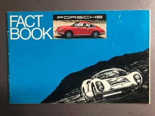 1969 Porsche 911/912 " Fact Book " Showroom Advertising Brochure Rare Vg,