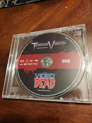 Terrorvision/the Video Dead (dvd Only) Scream Factory Horror Oop Shout Rare