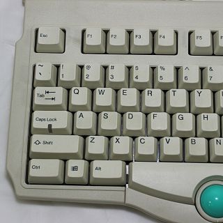 Vintage (rare) Focus FK - 7200 Computer Keyboard w/ Trackball (AS - IS) 3