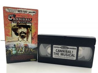 Rare Cannibal The Musical Vhs Tape Trey Parker 1996 Comedy Thriller Troma