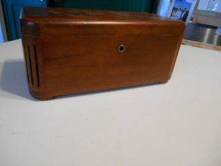 Rare Vintage 1937 Art Deco Small Wood Lane Cedar Chest Trinket Box Jewelry