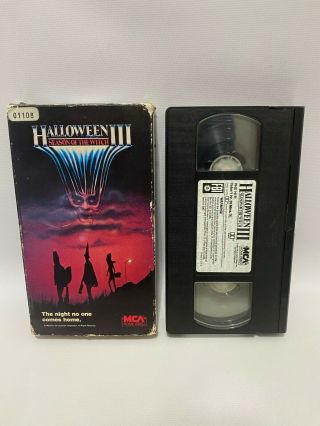 Halloween Iii 3 Season Of The Witch Vhs Tape Mca Rare Cover Horror Vintage