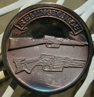 Rare NRA Remington ' 08 Rifle.  999 Silver Medal 4,  000 Minted John Browning Unc ☆ 2