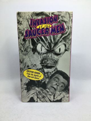 Invasion Of The Saucer Men 1957 (vhs 1993) Sci Fi,  Not On Dvd Rare Oop Lnc