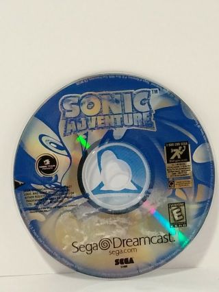 Sonic Adventures Sega Dreamcast 1999 Loose Disc Only Rare