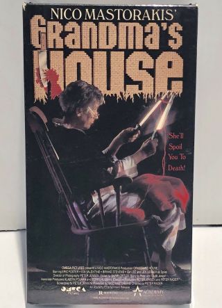 Grandmas House Vhs 1988 Rare Out Of Production Horror Slasher Flick Movie