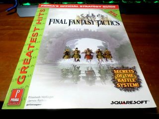 Final Fantasy Tactics (sony Playstation 1) Bradygames Strategy Guide Ps1 Rare