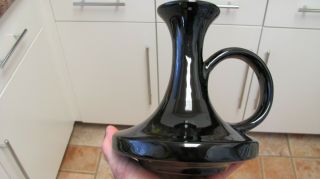 Blue Mountain Pottery Canada Rare Black Glazed Large Candle Holder
