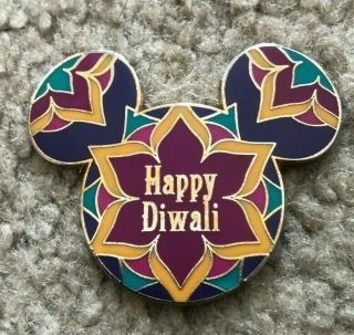 Ultra Rare Artist Proof Ap Dlr Happy Diwali Mickey Head Icon 2017