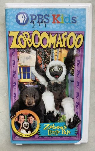 Zoboomafoo - Zoboos Little Pals (vhs,  Clam Shell) Pbs Kids Rare