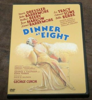 Dinner At Eight (1933,  2005 Dvd) Rare Oop Jean Harlow Like