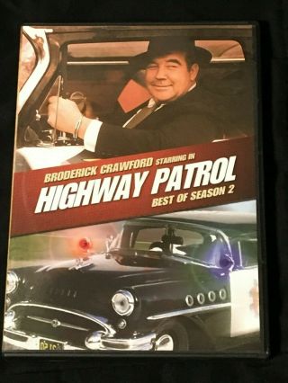 Highway Patrol Best Of Season 2 Dvd 2 Disc Set Rare Oop 1956 - 57 Broderick Crawfo