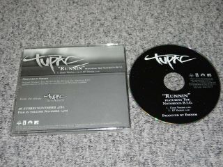 Tupac 2pac Runnin Rare 2 Tk Dj Promo Cd Single Biggie Notorious Big Eminem 2003
